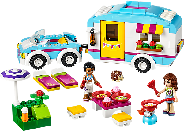 Lego® Friends Summer Caravan With Opening Roof, 2 Mini-doll - Lego Friends 41034 Summer Caravan - Free Transparent PNG Clipart Images Download. - Summer Transparent PNG Free Download