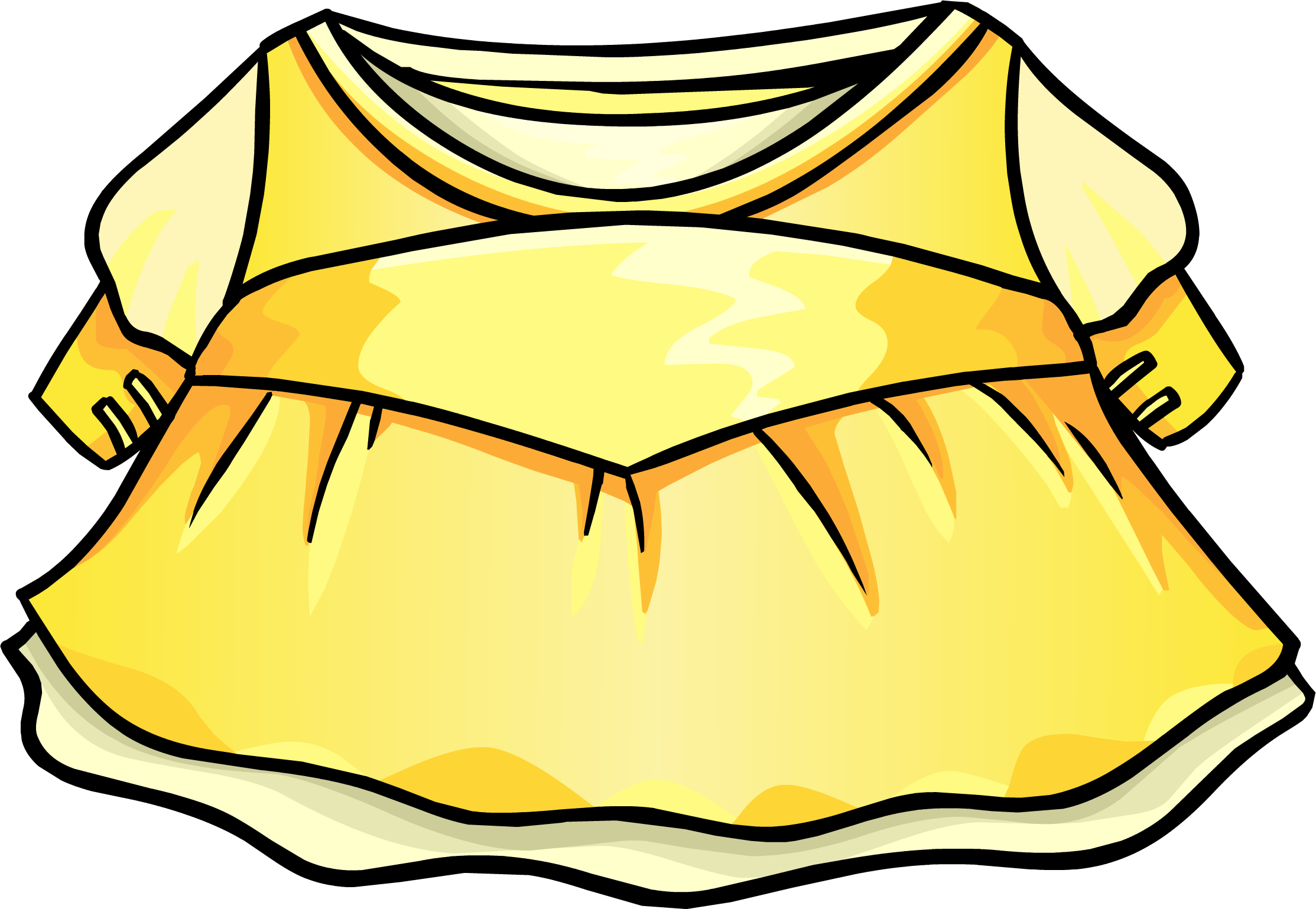 Club Penguin Yellow Summer Dress - Club Penguin Gold Dress - Free Transparent PNG Clipart Images Download. - Summer Transparent PNG Free Download