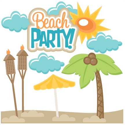 Beach Party Svg Scrapbook Title Svg Cut File Free Svg - Beach Party Clip Art - Free Transparent PNG Clipart Images Download. - Summer Transparent PNG Free Download