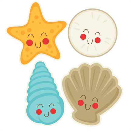 Cute Seasells Svg Cut File Free Svg Cuts Summer Svgs - Cute Seashell Clip Art - Free Transparent PNG Clipart Images Download. - Summer Transparent PNG Free Download