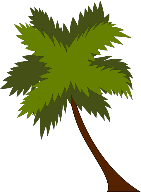 Summer Clipart Coconut Tree - Leaves Of Coconut Tree Vector Png - Free Transparent PNG Clipart Images Download. - Summer Transparent PNG Free Download