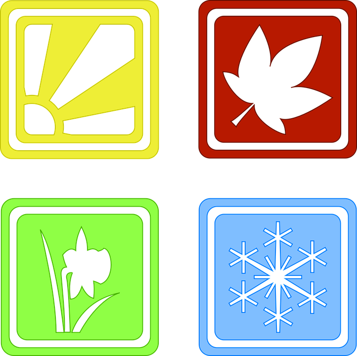 Project 333 And Four Seasons Of Clothes - Spring Summer Autumn Winter Symbols - Free Transparent PNG Clipart Images Download. - Summer Transparent PNG Free Download
