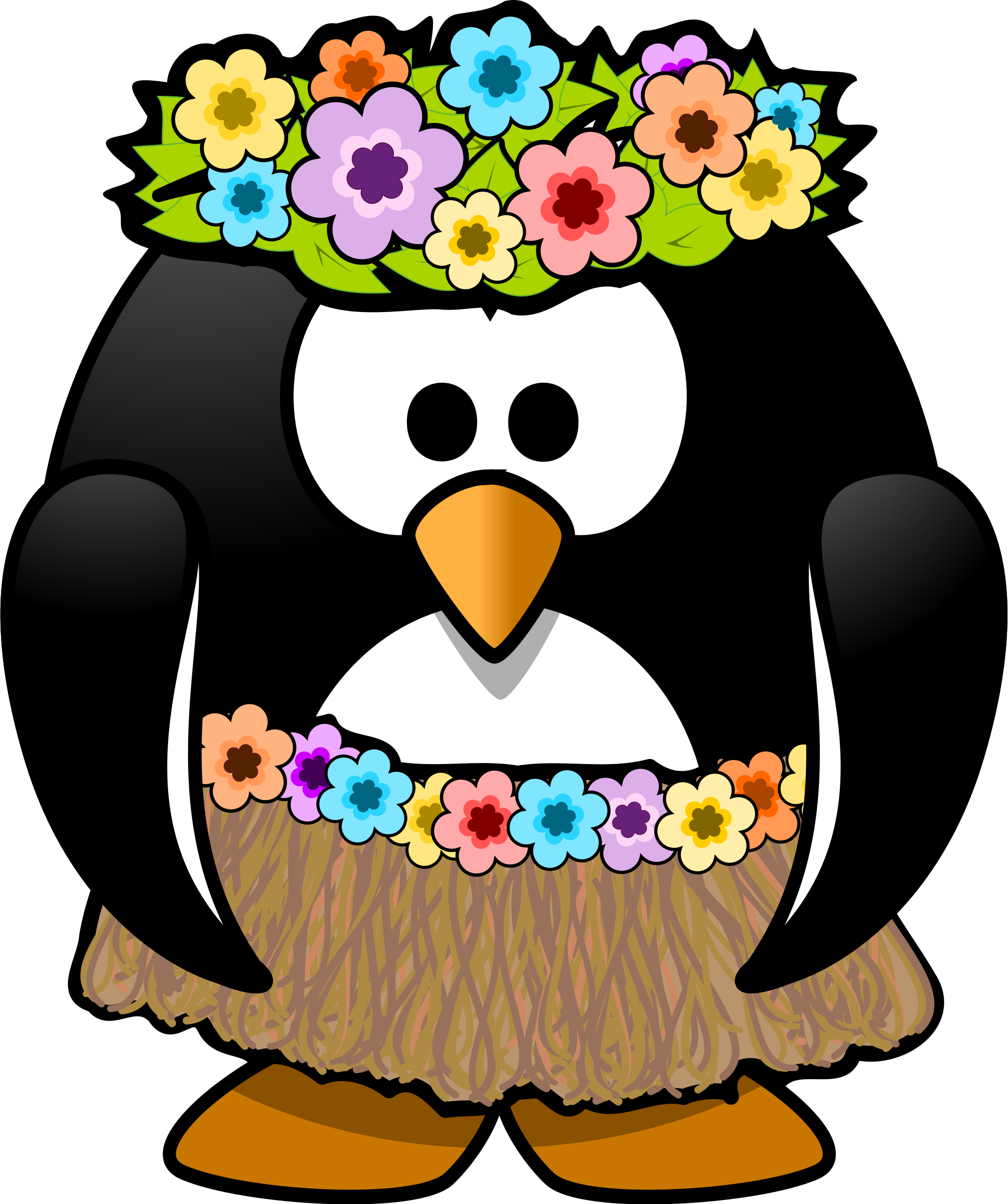 Vintage Hawaiian Hula Girl Clip Art Toublanc Info - Summer Penguin Clip Art - Free Transparent PNG Clipart Images Download. - Summer Transparent PNG Free Download