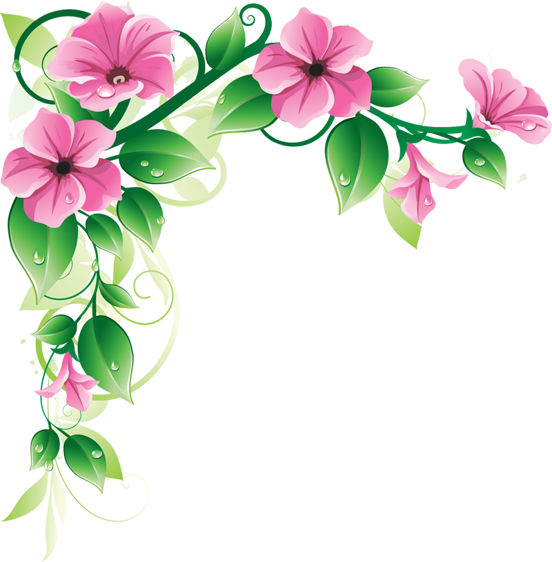 Grab This Free Clipart To Celebrate The Summer - Corner Flower Designs Png - Free Transparent PNG Clipart Images Download. - Summer Transparent PNG Free Download