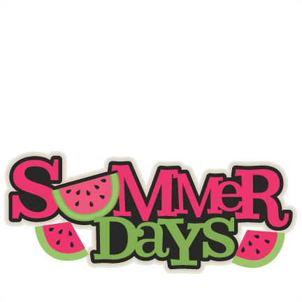 Summer Days Title Svg Scrapbook Cut File Cute Clipart - Free Clipart Summer Days - Free Transparent PNG Clipart Images Download. - Summer Transparent PNG Free Download