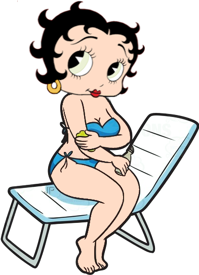 Betty Boop, At The Beach, Ash, Floor Plans, Swimming, - Betty Boop Note Pad [book] - Free Transparent PNG Clipart Images Download. - Summer Transparent PNG Free Download