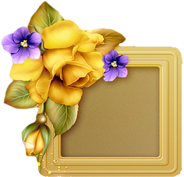 Moonbeam's Yellow Roses & Violets, Is A Digitally Painted - Elegante Hochzeits-aquamarine Blaue Beige Visitenkarte - Free Transparent PNG Clipart Images Download. - Summer Transparent PNG Free Download