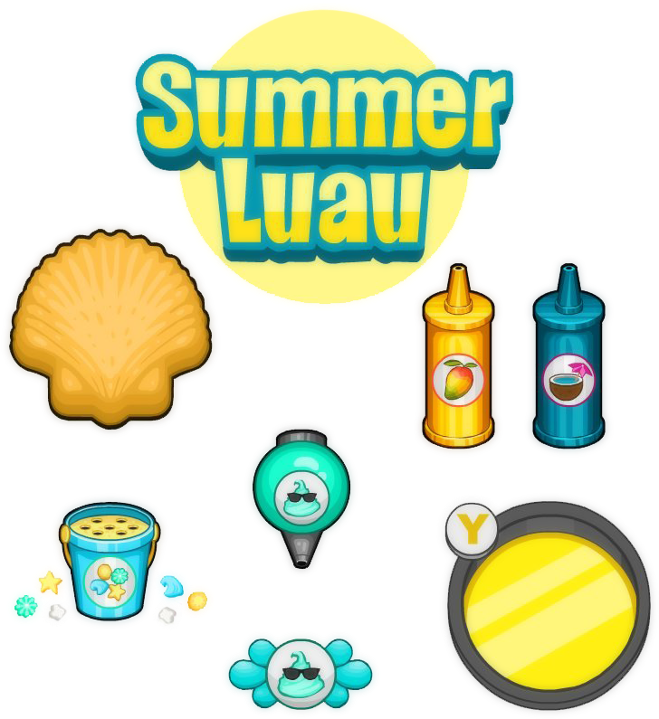 Summer Luau By Mokamizore97 - Papa Louie Cupcakeria Summer Luau - Free Transparent PNG Clipart Images Download. - Summer Transparent PNG Free Download