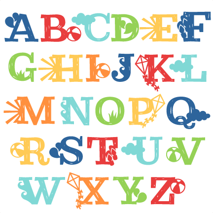 Summer Uppercase Alphabet Svg Scrapbook Cut File Cute - Summer Alphabet - Free Transparent PNG Clipart Images Download. - Summer Transparent PNG Free Download