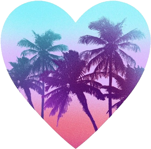 Palm, Tree, Heart, Summer Png Image - Palm Pink Victorias Secret - Free Transparent PNG Clipart Images Download. - Summer Transparent PNG Free Download