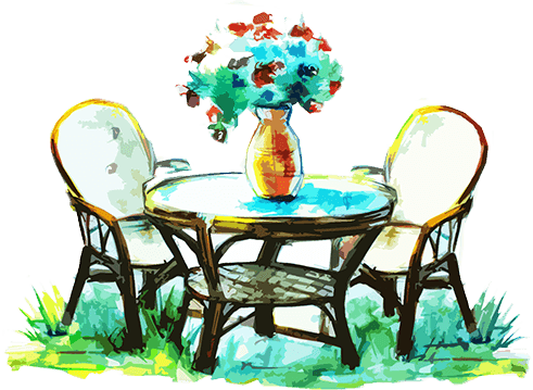 Build Your Own Backyard Paradise With Wannemaker's - Watercolor Painting Transparent PNG - 491x359 - Free Download on - Summer Transparent PNG Free Download