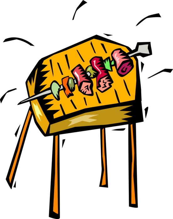 Vector Illustration Of Outdoor Summer Barbeque Or Bbq - Vector Illustration Of Outdoor Summer Barbeque Or Bbq - Free Transparent PNG Clipart Images Download. - Summer Transparent PNG Free Download