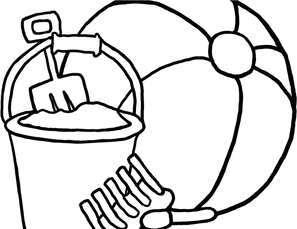 Adults Beach Ball Coloring Page Big Summer Free Printable - Beach Ball Clip Art - Free Transparent PNG Clipart Images Download. - Summer Transparent PNG Free Download