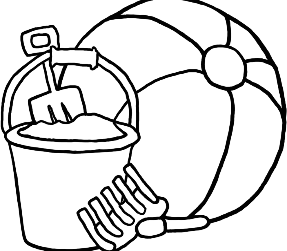 Adults Beach Ball Coloring Page Big Summer Free Printable - Beach Ball Clip Art - Free Transparent PNG Clipart Images Download. - Summer Transparent PNG Free Download