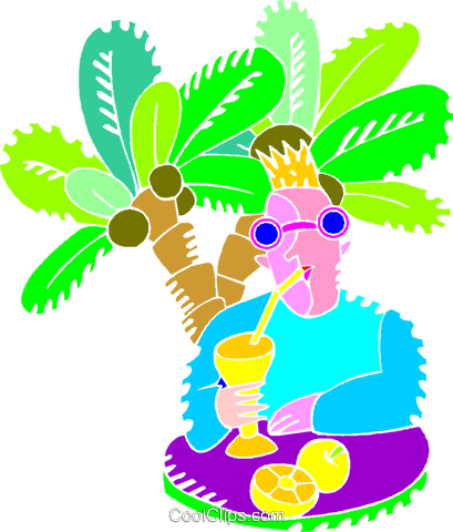 Summer Vacation, Enjoying A Cool Drink Royalty Free - Summer Vacation, Enjoying A Cool Drink Royalty Free - Free Transparent PNG Clipart Images Download. - Summer Transparent PNG Free Download