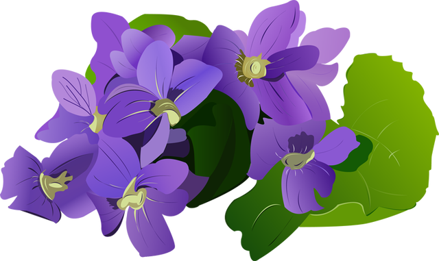 Victorian Summer Flowers Clip Art - Free Clip Art Violet - Free Transparent PNG Clipart Images Download. - Summer Transparent PNG Free Download