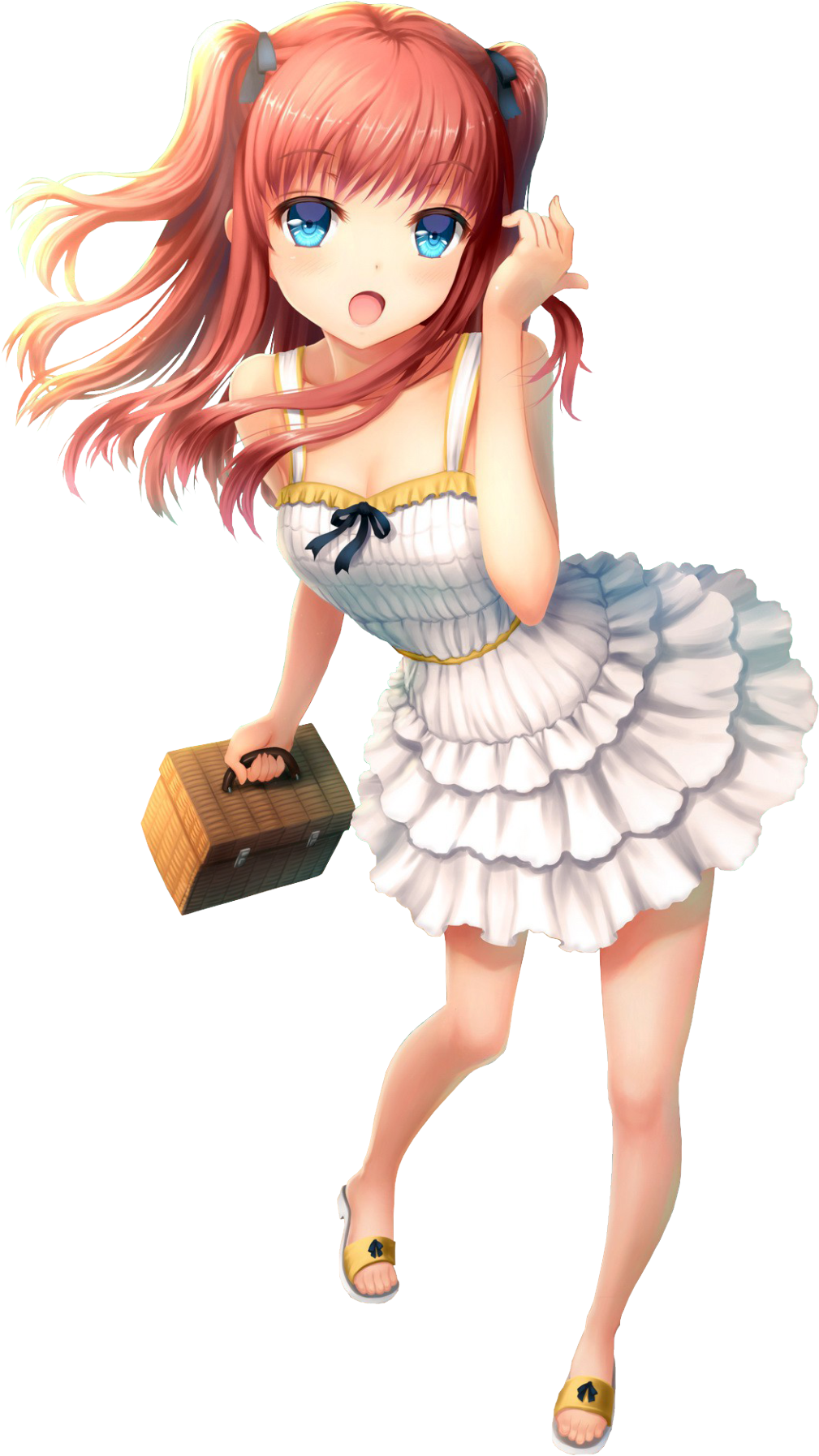 Png Transparent 2d Girl Kawaii Cute Girls Anime Anime - Anime Girls In Sandals Transparent PNG - 1080x1920 - Free Download on - Summer Transparent PNG Free Download