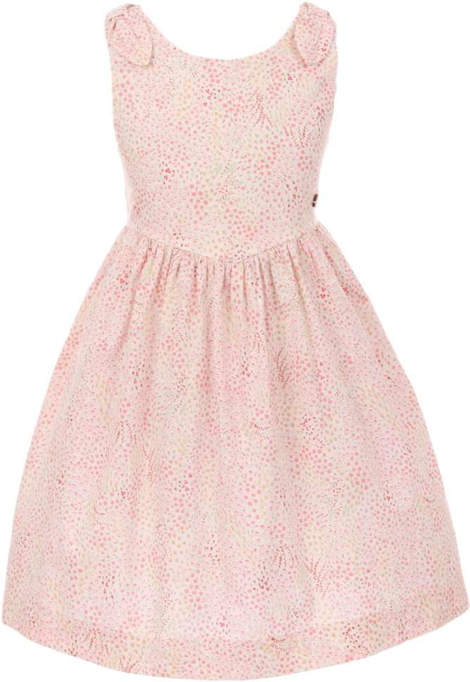 Light Pink Floral Print Girls Casual Dress Spring & Transparent PNG - 693x1024 - Free Download on - Summer Transparent PNG Free Download