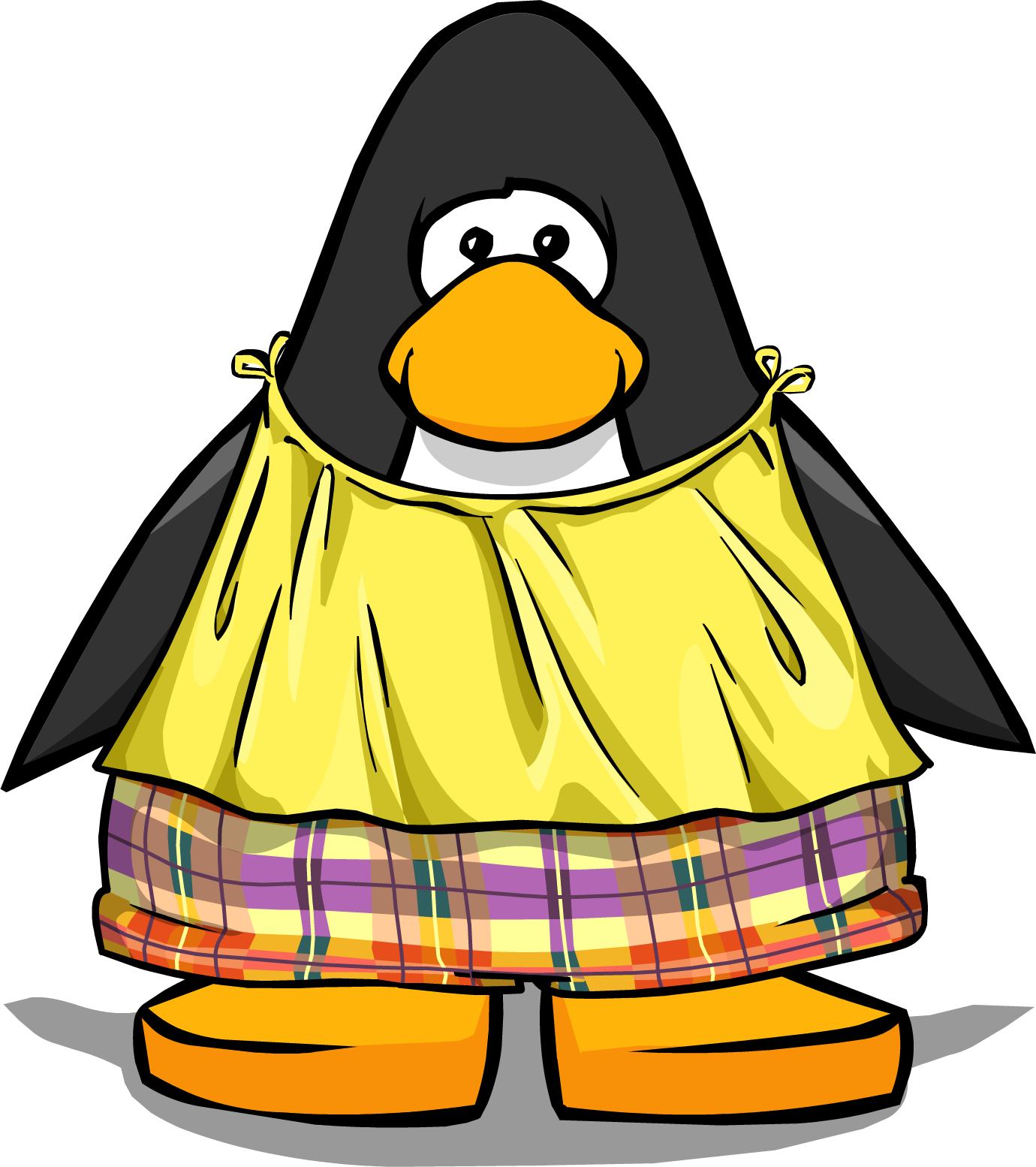 Yellow Summer Outfit From A Player Card - Club Penguin Blue Boa - Free Transparent PNG Clipart Images Download. - Summer Transparent PNG Free Download