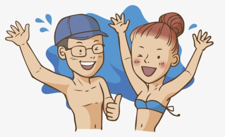 Woman Clip Art A - Cartoon, HD Png Download - Summer Transparent PNG Free Download