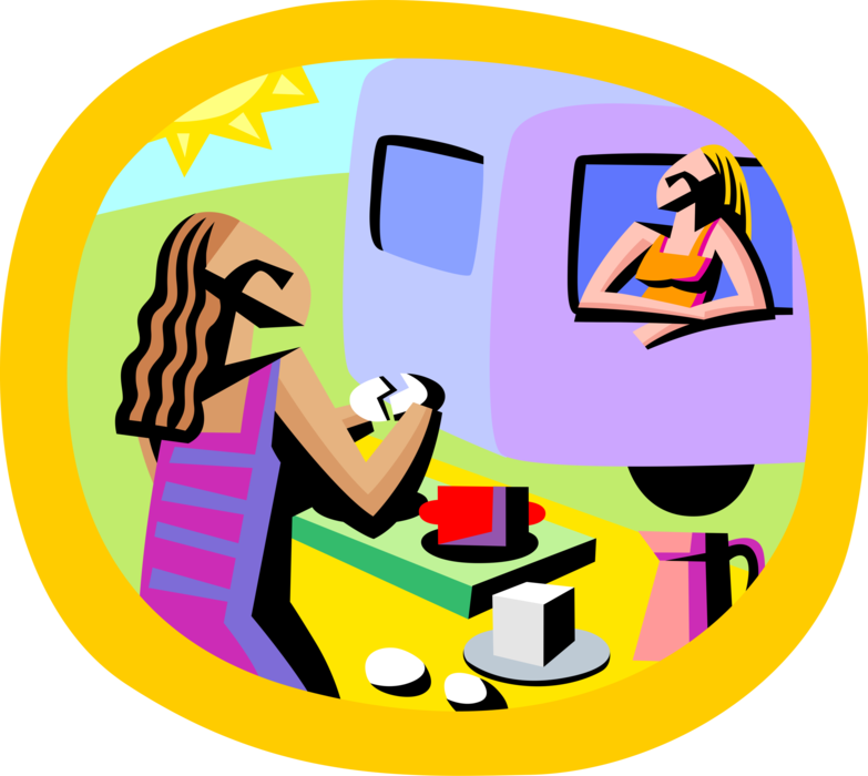 Vector Illustration Of Summer Vacation Camping In Campground - Vector Illustration Of Summer Vacation Camping In Campground - Free Transparent PNG Clipart Images Download. - Summer Transparent PNG Free Download