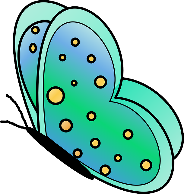 Wings Butterfly, Cute, Green, Spots, Spring, Summer, - Gambar Kupu Kupu Kartun - Free Transparent PNG Clipart Images Download. - Summer Transparent PNG Free Download