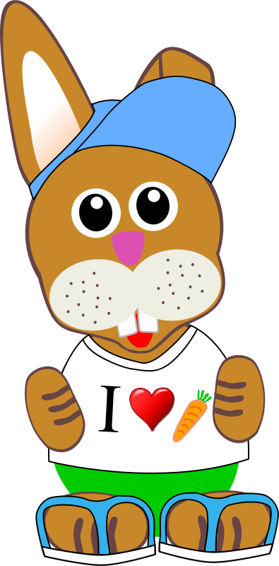 Free Funny Bunny With Summer Fashion Wear - Funny Messages In Hindi For Girlfriend - Free Transparent PNG Clipart Images Download. - Summer Transparent PNG Free Download