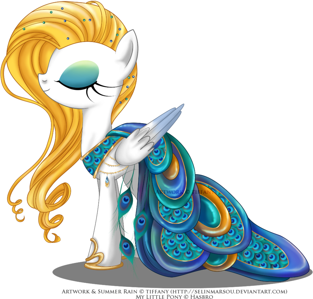Peacock Gala Dress For Summer Rain By Selinmarsou - My Little Pony Gala Dress - Free Transparent PNG Clipart Images Download. - Summer Transparent PNG Free Download