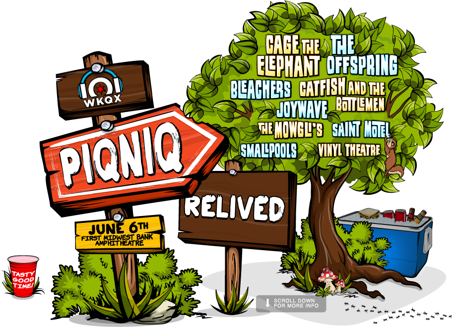 Wkqx-fm/101wkqx Has Announced Most Of Its Lineup For - Piqniq 2015 Lineup - Free Transparent PNG Clipart Images Download. - Summer Transparent PNG Free Download