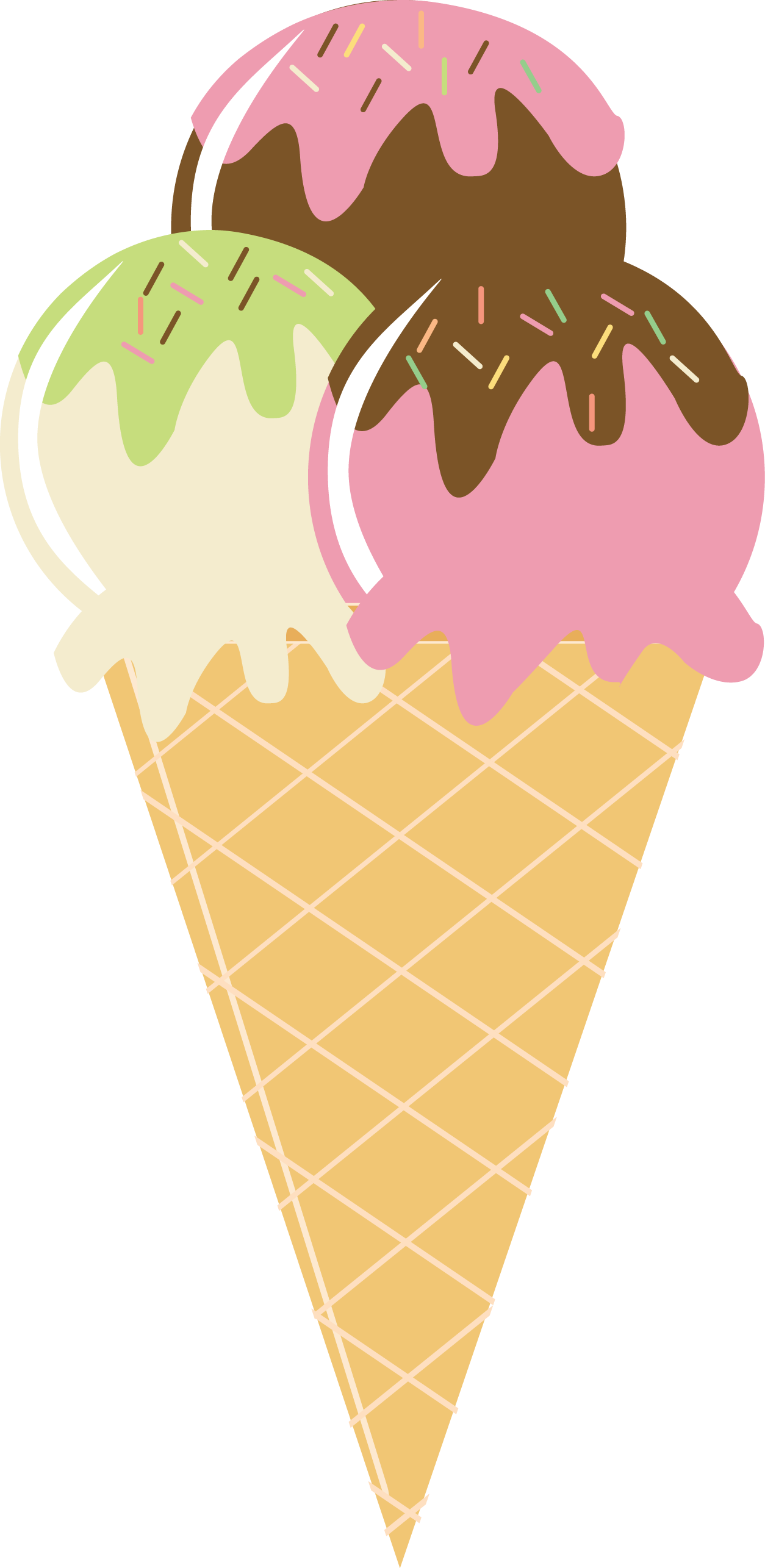 Cute Cliparts ❤ Photo By @daniellemoraesfalcao - Clipart Summer Ice Cream - Free Transparent PNG Clipart Images Download. - Summer Transparent PNG Free Download