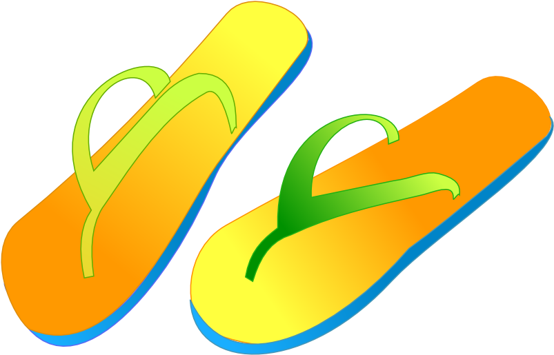 Free Clip Art Summer Vacation Clipart - Flip Flop Png - Free Transparent PNG Clipart Images Download. - Summer Transparent PNG Free Download