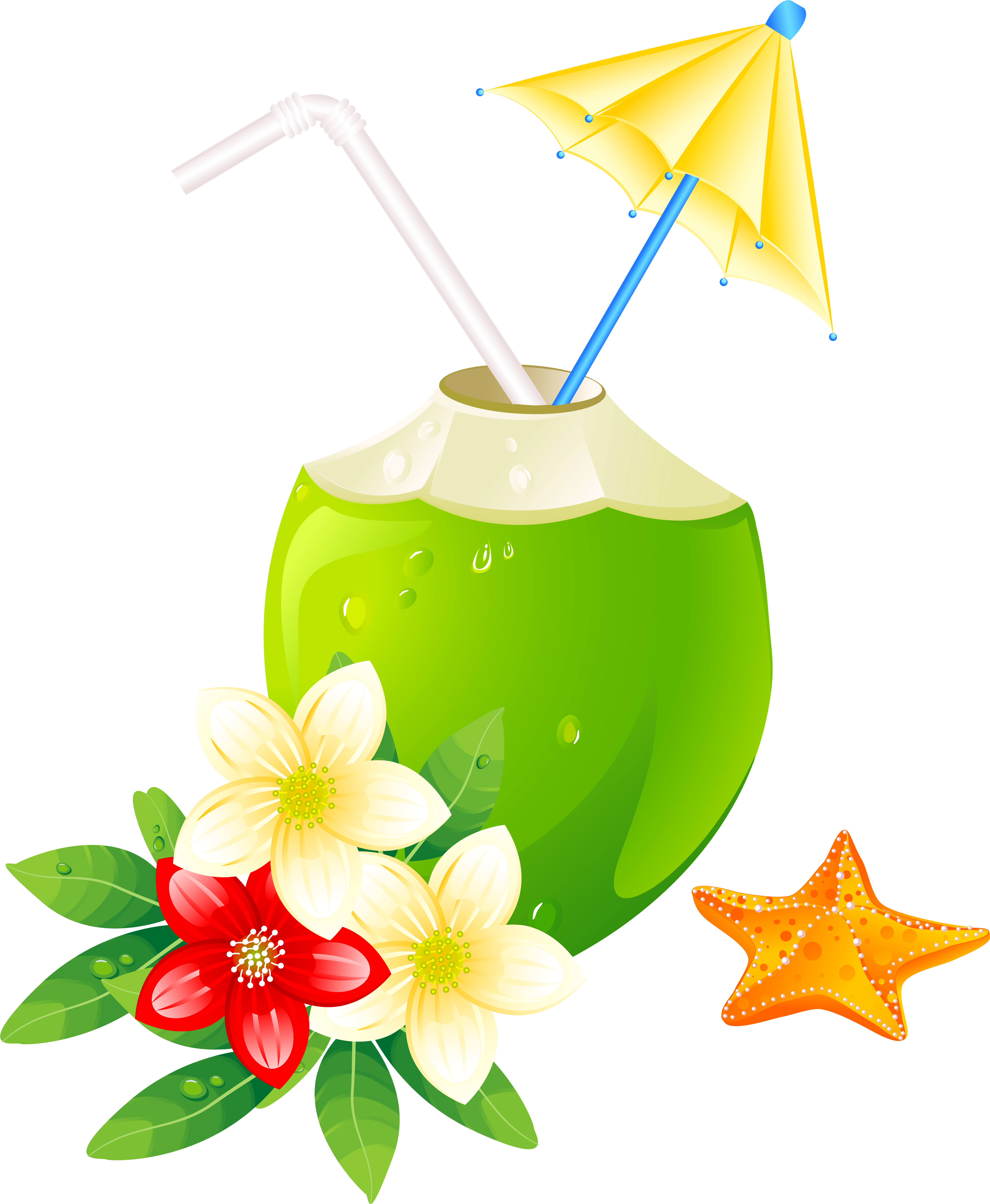 Summer Exotic Coctail Png Clipart Image - Summer Vacation Clipart Png - Free Transparent PNG Clipart Images Download. - Summer Transparent PNG Free Download
