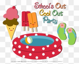 Schools Out Clip Art For Summer Cliparts - Free Pool Party Clip - Free Transparent PNG Clipart Images Download. - Summer Transparent PNG Free Download