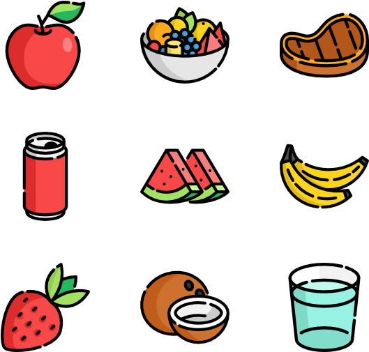 Summer Food & Drink - Cartoon Image Of Summer Food Transparent PNG - 600x564 - Free Download on - Summer Transparent PNG Free Download