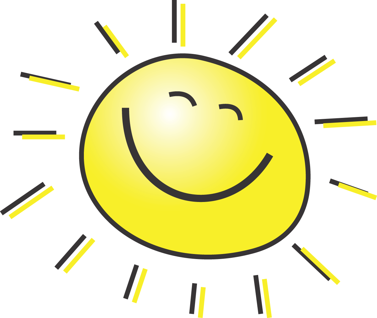 Free Summer Clipart Illustration Of A Happy Smiling - Summer Clipart - Free Transparent PNG Clipart Images Download. - Sun Transparent PNG Free Download