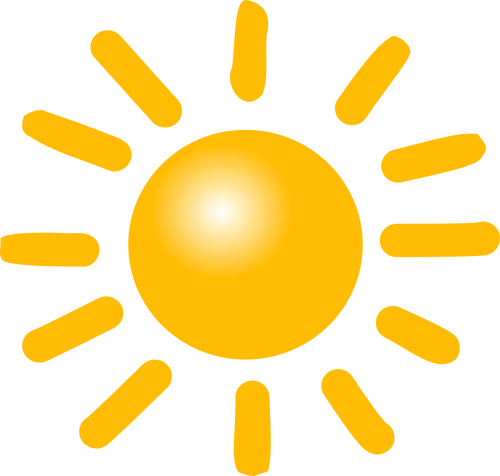 Desenho Vetorial De Sol Brilhante - Weather Symbol For Sun - Free Transparent PNG Clipart Images Download. - Sun Transparent PNG Free Download