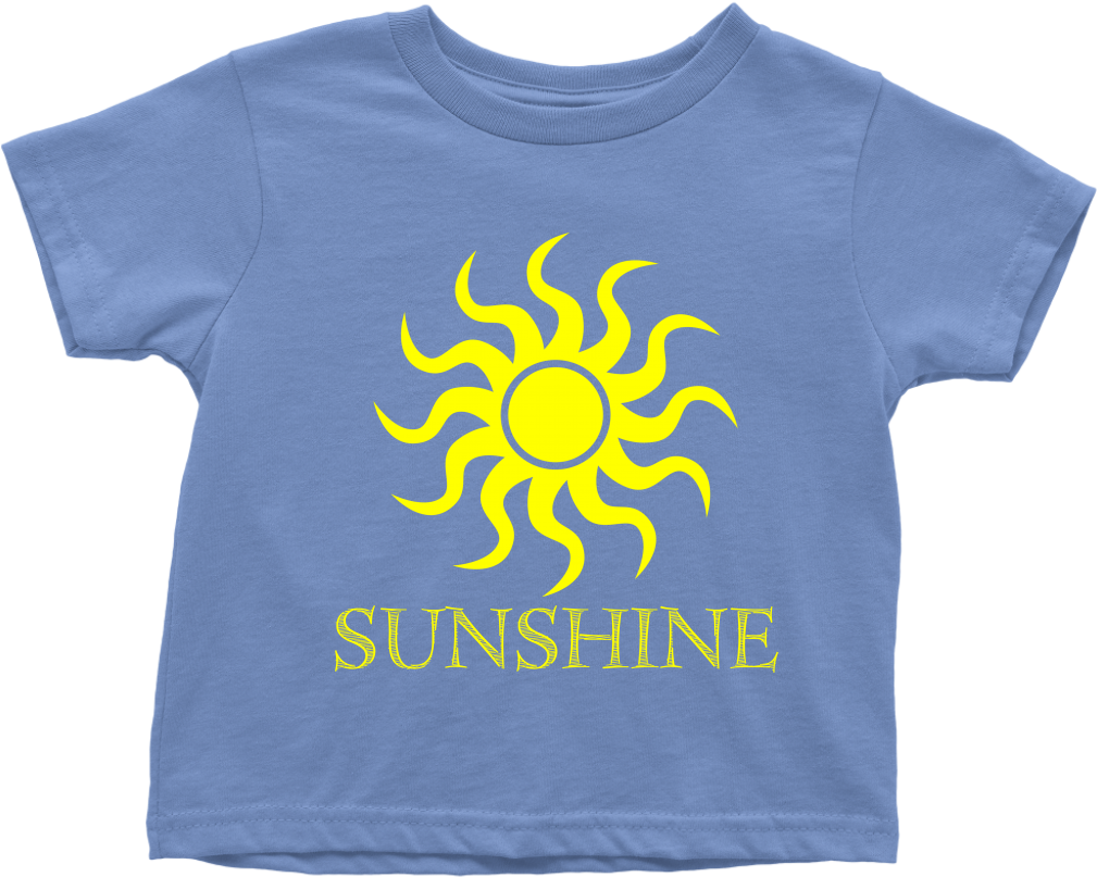Sunshine T-shirt Infant/toddler - Sun Symbol On Black Background - Free Transparent PNG Clipart Images Download. - Sun Transparent PNG Free Download