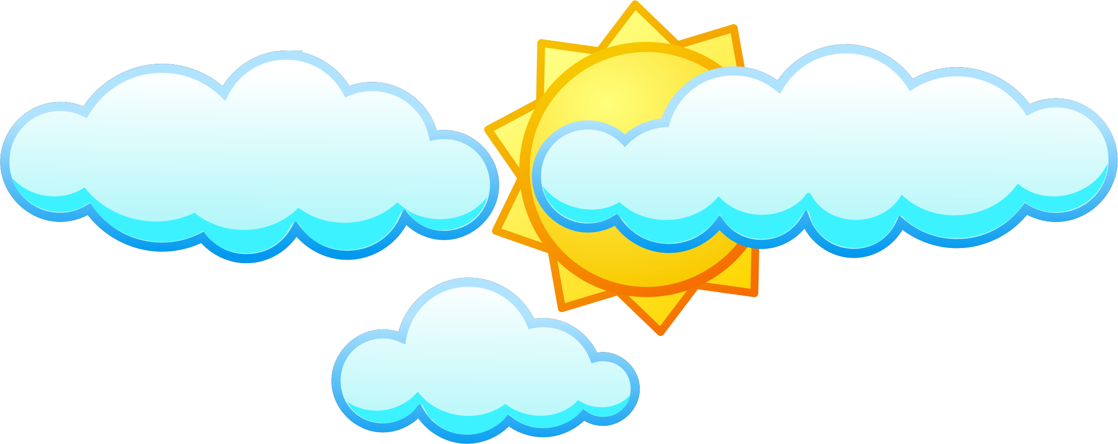 Clipart Clipart Of Sun And Clouds - Clip Art - Free Transparent PNG Clipart Images Download. - Sun Transparent PNG Free Download