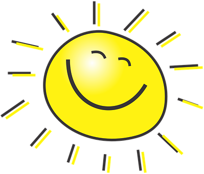 Sun Happy Sunshine Golden Yellow Rays Ligh - Cartoon Sun - Free Transparent PNG Clipart Images Download. - Sun Transparent PNG Free Download