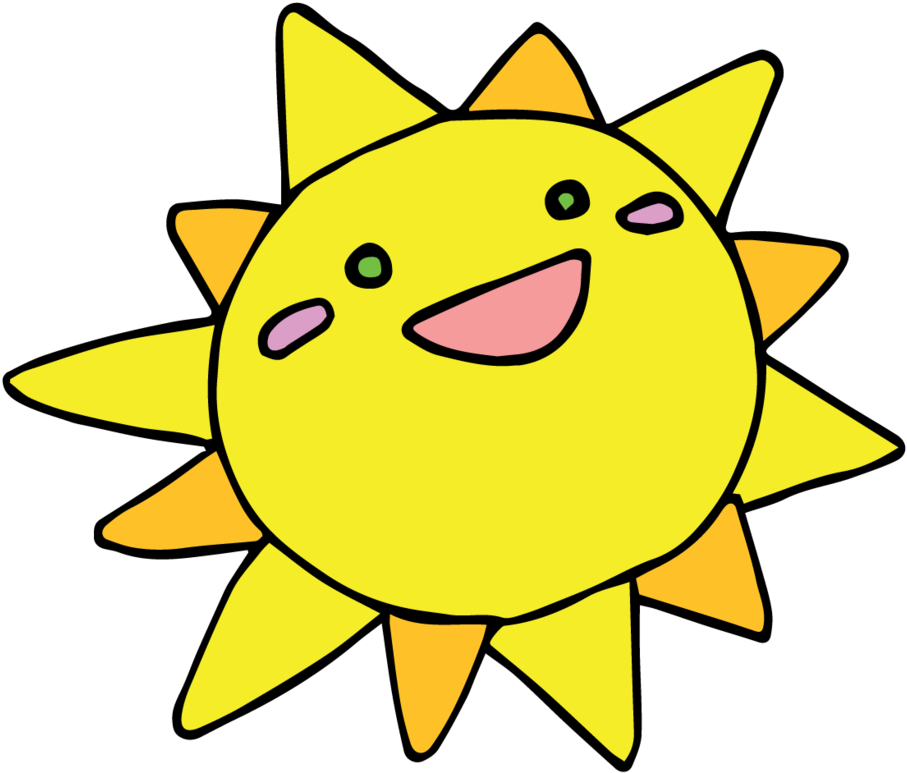 Sun Clipart Kawaii - Animado Cartoon Sol Dibujos Png Transparent PNG - 972x821 - Free Download on - Sun Transparent PNG Free Download