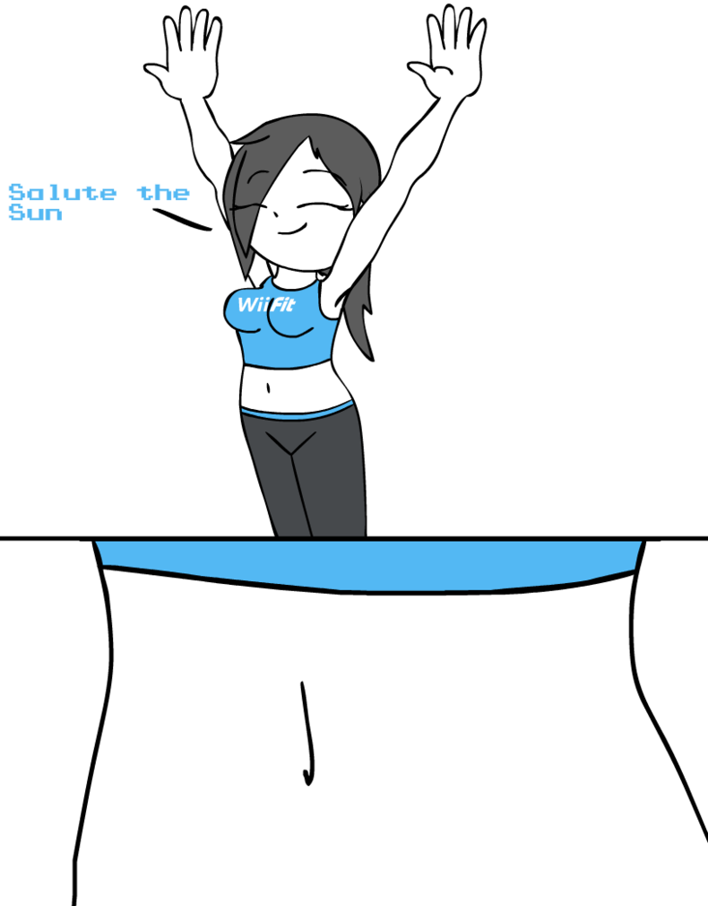 Wii Fit Trainer Sun Salutation Navel Close Up By Hfmr - Wii Fit Trainer Sun Salutation - Free Transparent PNG Clipart Images Download. - Sun Transparent PNG Free Download