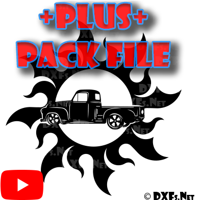 Dxf362-p 1950 Chevy Pickup Truck Classic Design In - Design - Free Transparent PNG Clipart Images Download. - Sun Transparent PNG Free Download
