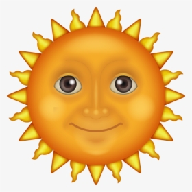 Sun Face Emoji, HD Png Download - Sun Transparent PNG Free Download
