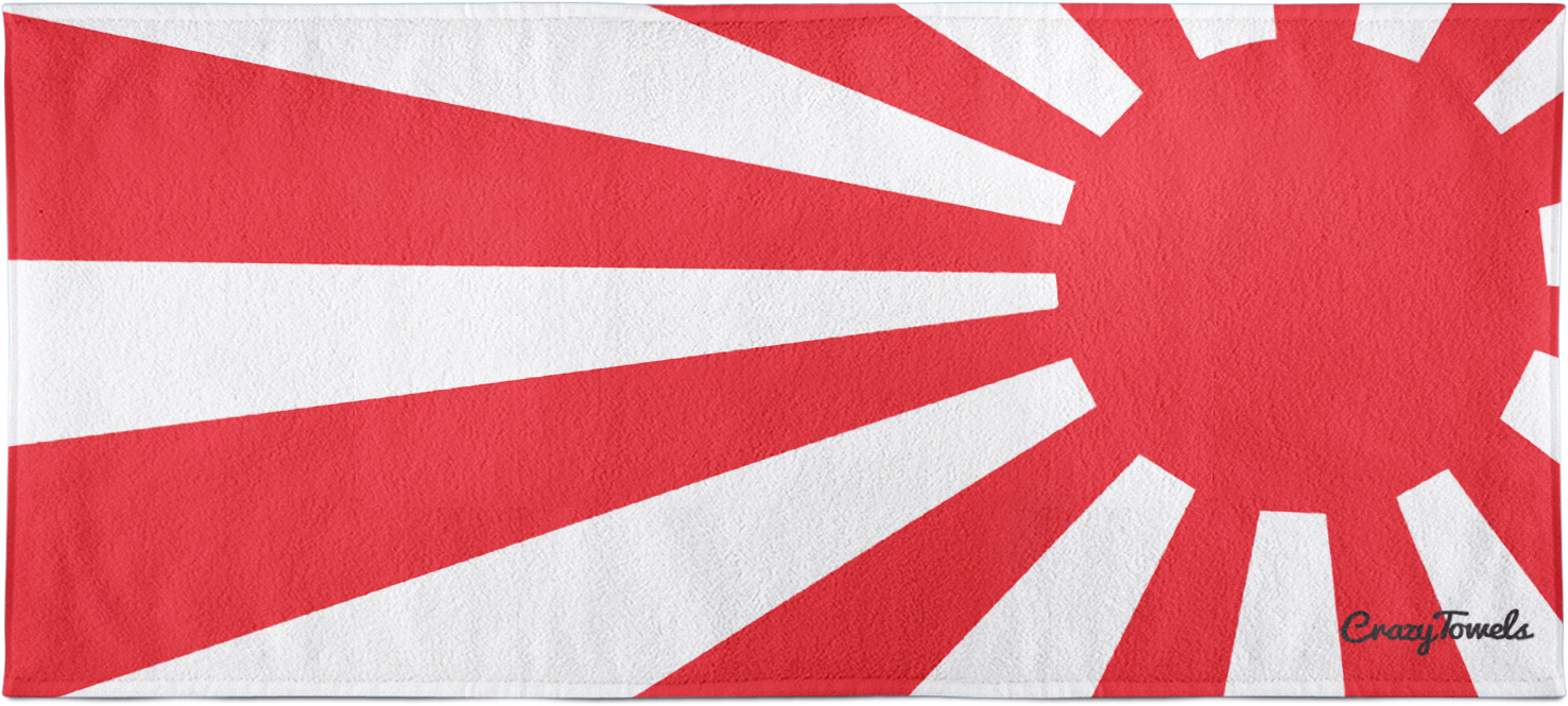 Rising Sun Japanese Flag Beach Towel - Japanese Rising Sun Png Transparent - Free Transparent PNG Clipart Images Download. - Sun Transparent PNG Free Download
