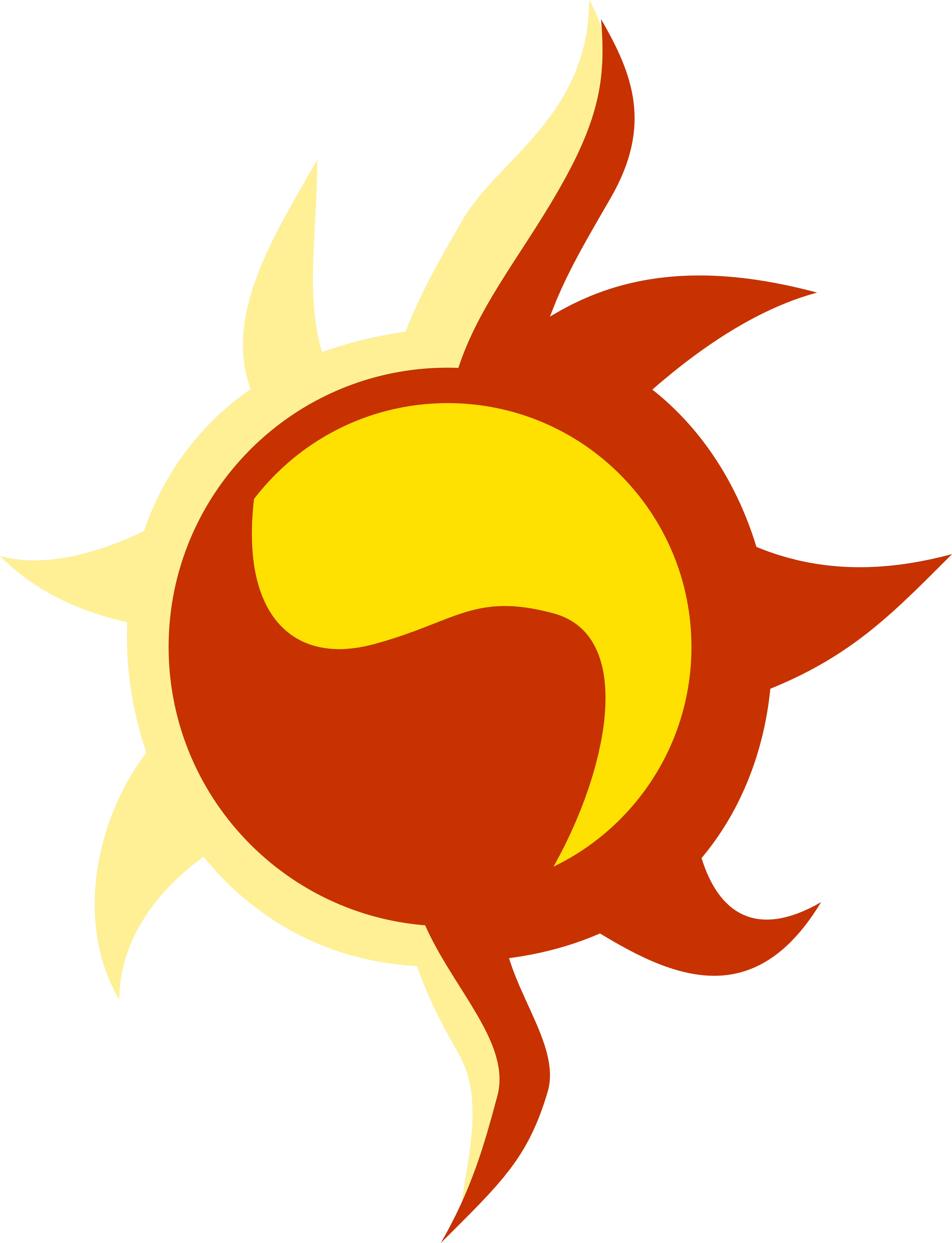 Yin Yang Sun Cutie Mark By Metatiara - My Little Pony Sun Cutie Mark - Free Transparent PNG Clipart Images Download. - Sun Transparent PNG Free Download