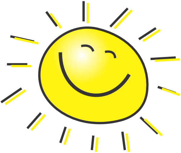 Happy - Sun - Clipart - Black - And - White - Cartoon Sun - Free Transparent PNG Clipart Images Download. - Sun Transparent PNG Free Download