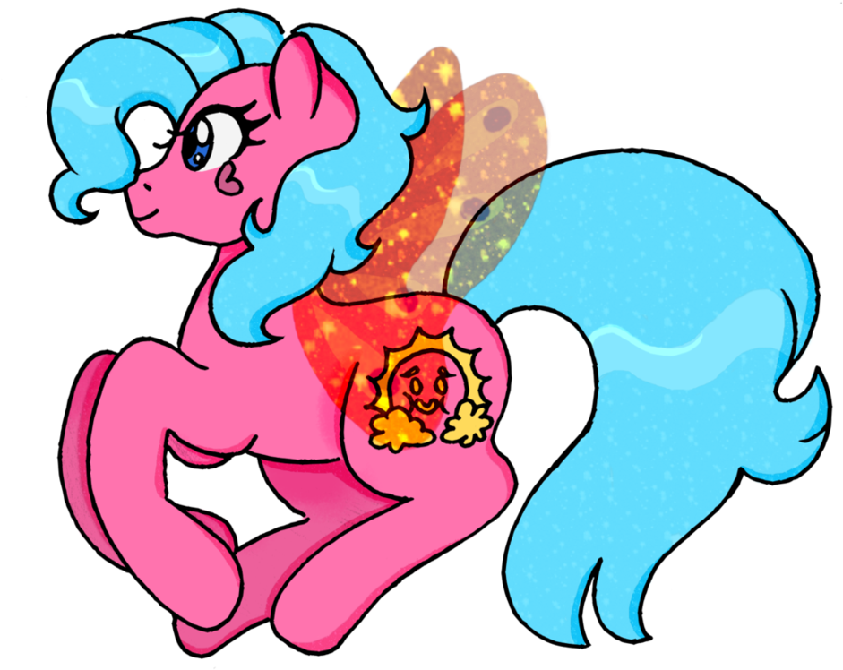 My Little Pony Gen 1 Sun Glider Blog Floatie By Annabellderwin - Cartoon - Free Transparent PNG Clipart Images Download. - Sun Transparent PNG Free Download