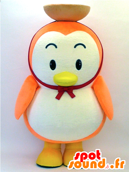 Orange And White Penguin Mascot - Hapisu New Spotsound Masot Yuru-chara Sun - Free Transparent PNG Clipart Images Download. - Sun Transparent PNG Free Download