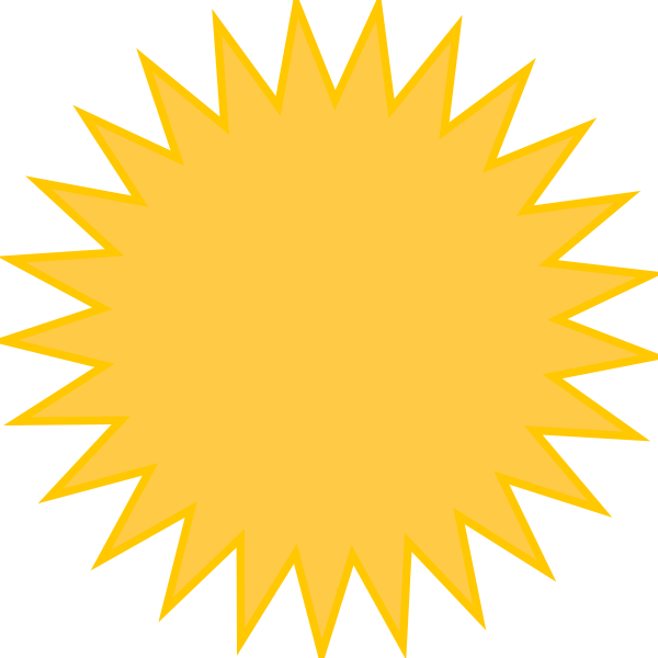 Golden Sun Yellow Clip Art At Clkercom Vector Online - Clip Art Star Banner - Free Transparent PNG Clipart Images Download. - Sun Transparent PNG Free Download