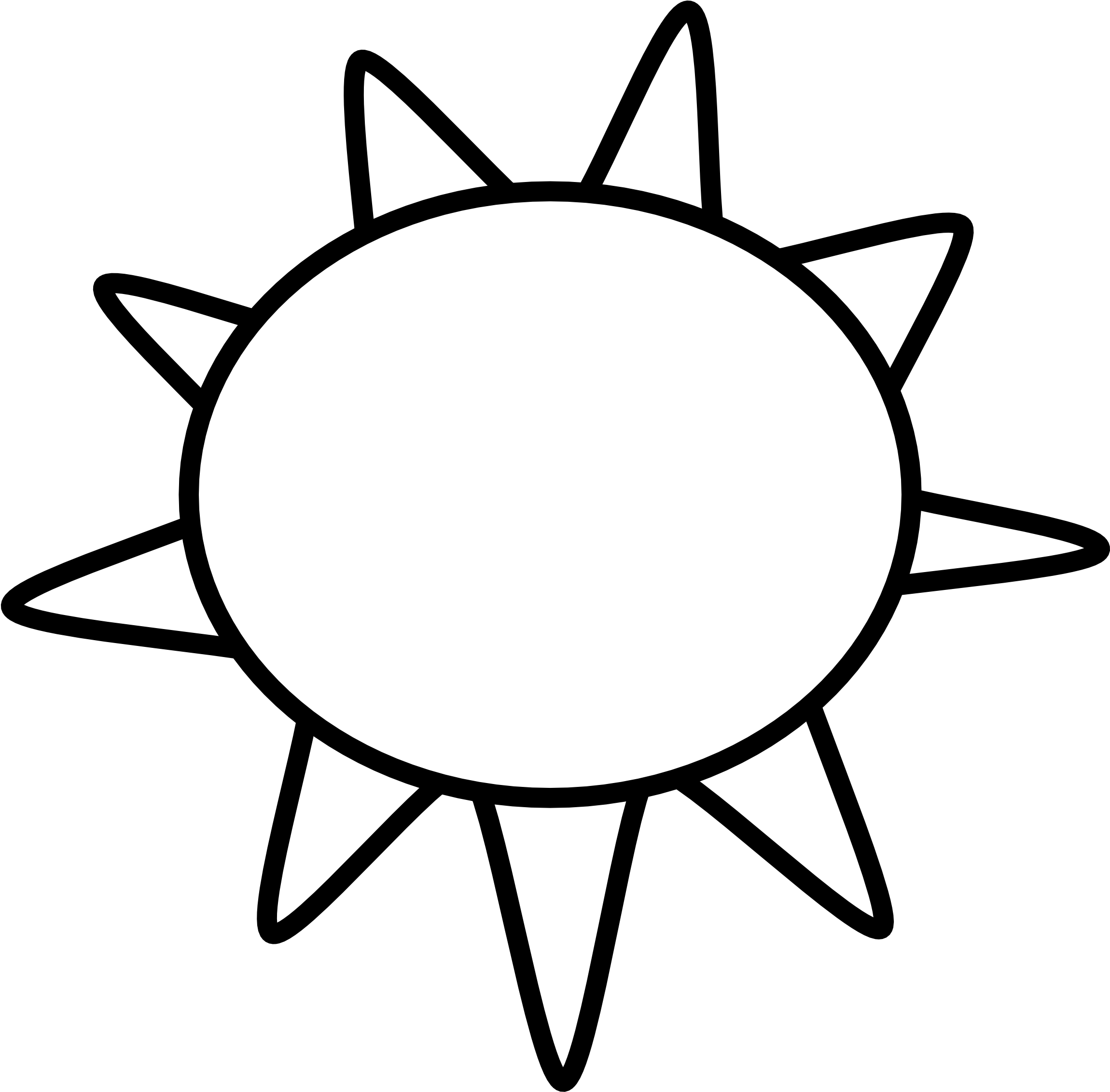 Black And White Sun Clip Art Many Interesting Cliparts - Outline Of Sun - Free Transparent PNG Clipart Images Download. - Sun Transparent PNG Free Download